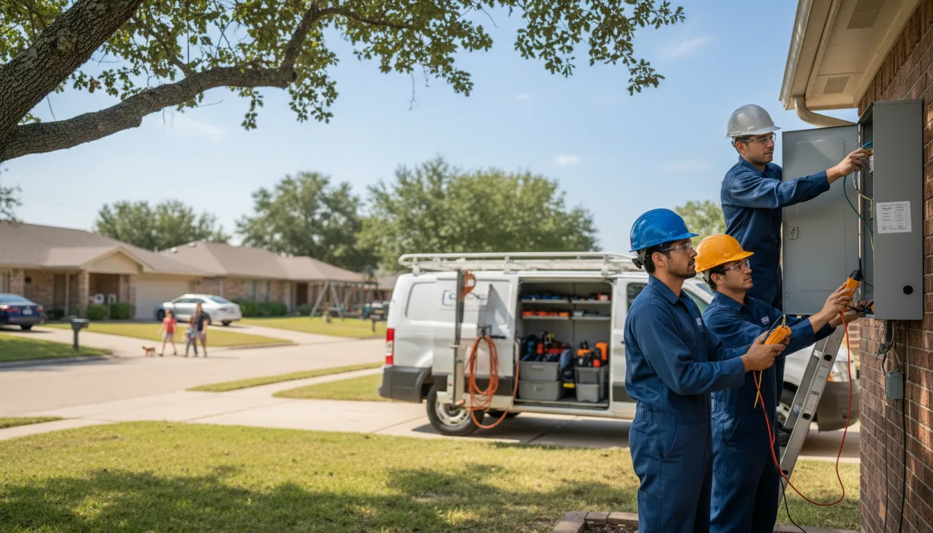 Certified electrician providing emergency electrical services in Granger, IA
